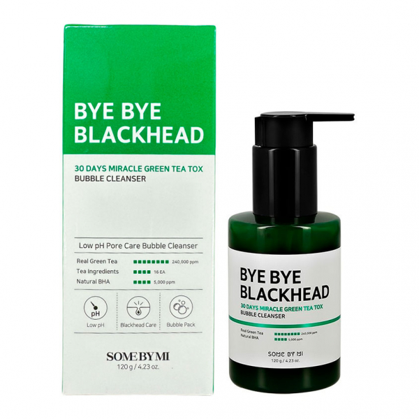 Гель для умывания `SOME BY MI` BYE BYE BLACKHEAD кислородный с экстрактом зеленого чая 120 г